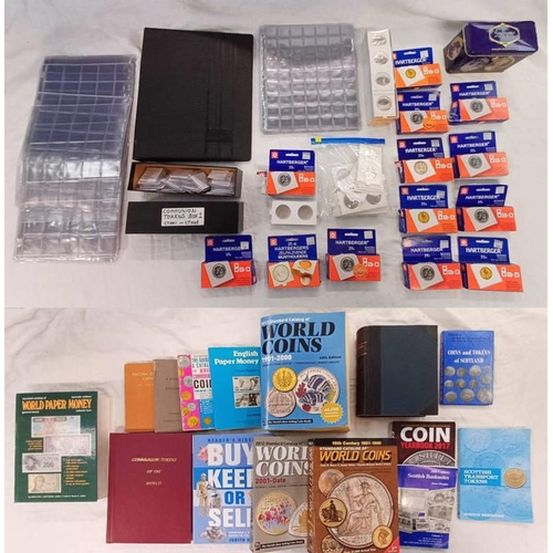 GOOD SELECTION OF COIN COLLECTING EPHEMERA AND BOOKS, MOST NOTABLY ...
