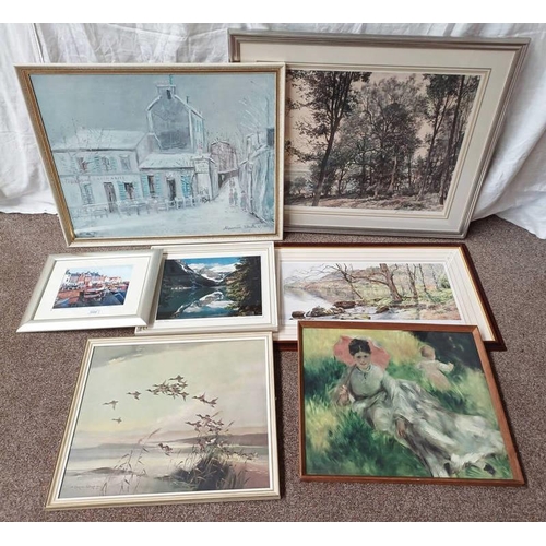 1024 - SELECTION OF PRINTS TO INCLUDE; MCINTOSH PATRICK, WOODLAND PATH, SIGNED IN PENCIL, GRAHAM CARVER, BE... 