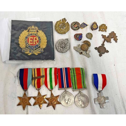 1093 - WW2 DUNKIRK VETERAN MEDAL GROUP TO 2916075 SIDNEY SNOWSELL CONSISTING OF 1939-45 STAR, AFRICA STAR, ... 