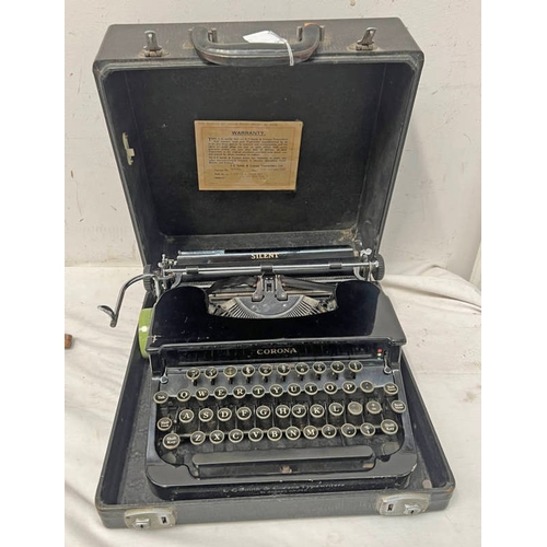 1098 - CORONA SILENT TYPEWRITER IN CASE