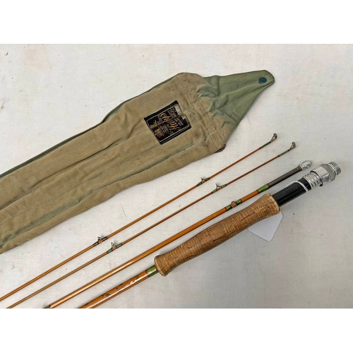 1140 - HARDY THE LRH DRY FLY PALAKONA #6 3 PIECE ROD WITH SPARE TIP IN A HARDY BAG