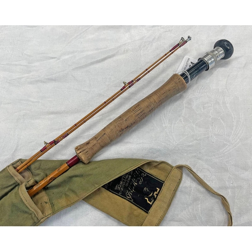 1164 - HARDY THE PERFECTION PALAKONA #5 8 1/2'' 2 PIECE ROD WITH SPARE TIP IN A HARDY BAG