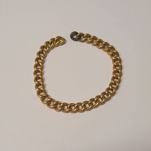 206 - 18CT GOLD CURB LINK CHAIN - 21G