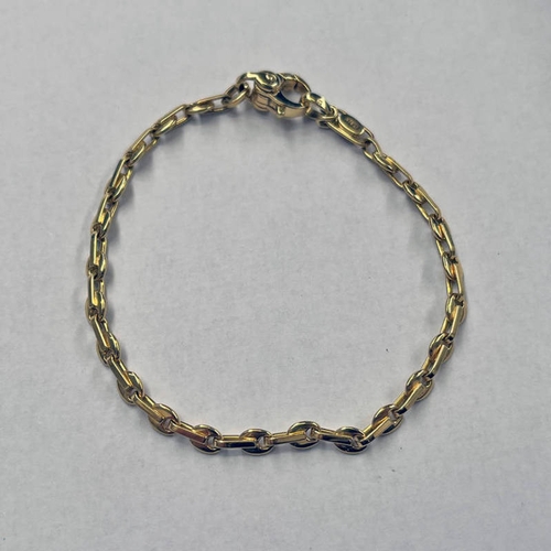 40 - ITALIAN 18CT GOLD FANCY LINK BRACELET - 19CM LONG, 11.2 G