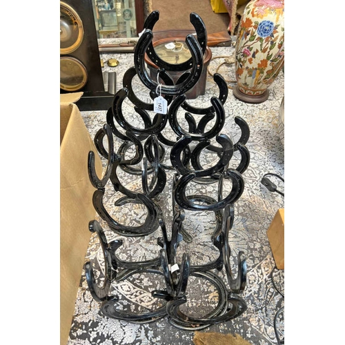 1437 - HORSE SHOE BOTTLE RACKS -5-