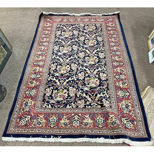 1468 - FLORAL DECORATED CARPET WITH ALL OVER DESIGN 208CM X 140CM