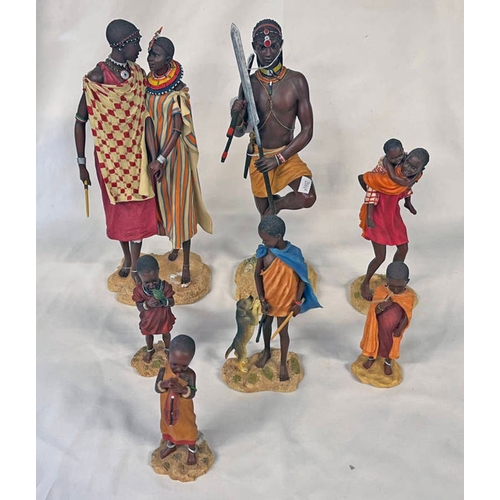 3283 - VARIOUS SOUL JOURNEY & OTHER FIGURES MAASAI ANGOLIA WATCHFUL WARRIOR, ETC