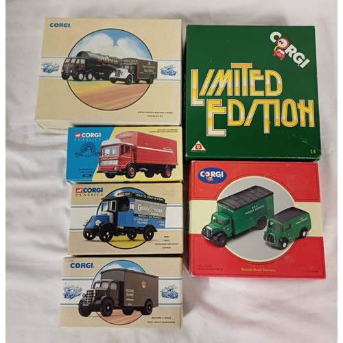 4123 - VARIOUS CORGI MODEL SETS INCLUDING 97781 - FODEN TANKER & BEDFORD O SERIES TATE & LYLE SET, 98481 - ... 