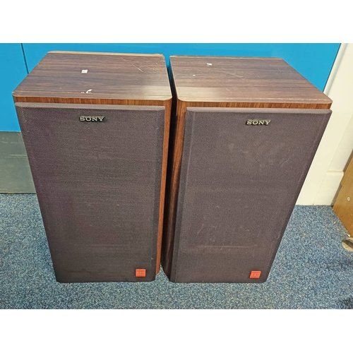 4327 - PAIR OF SONY APM - 22ES STEREO SPEAKERS