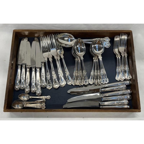 47 - 6 PLACE SETTING OF NEW CUTLERY WITH 3 SERVING SPOONS BY SMITH SEYMOUR SHEFFIELD & 3 BOTHY NIGHTS MED... 