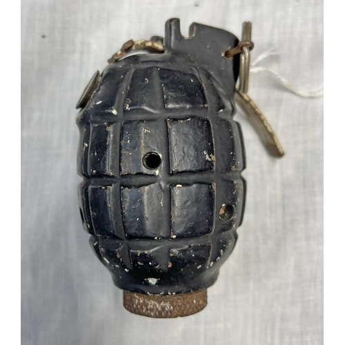 1036 - INERT MILLS NO.36 BOMB HAND GRENADE WITH STEEL PLUG DATE 1943