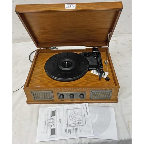 1114 - STEEPLETONE RECORD PLAYER