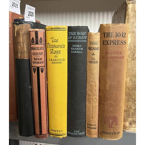 2026 - DRACULA'S GUEST & OTHER WEIRD STORIES BY BRAM STOKER, THE PERFUMED ROBE BY J BARFIELD ADAMS - 1923, ... 