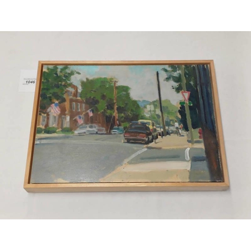 1046 - RICHARD LEWIS CROZIER - (ARR)  COURT SQUARE CHARLOTTESVILLE, USA SIGNED INSCRIBED & DATED 1997 ON TH... 