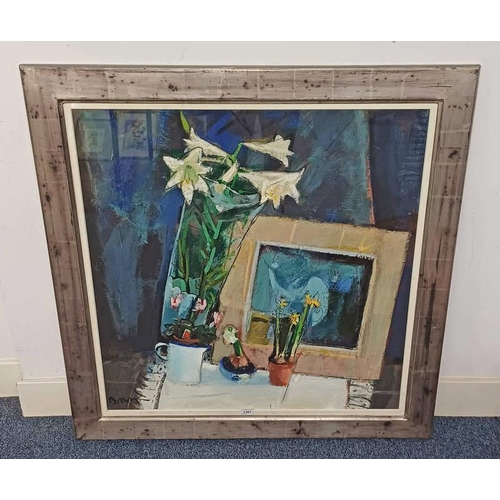 1361 - JOHN C BROWN - (ARR)  'GLIMPSES OF SPRING' SIGNED & DATED 1996  FRAMED MIXED MEDIA PROVENANCE OPEN E... 