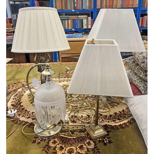 2328 - FIGURAL TABLE LAMP & 3 OTHERS