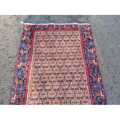 2070 - HAND WOVEN FULL WOOL PILE PERSIAN RUNNER KULIA ALL OVER DESIGN 320CM X 108CM