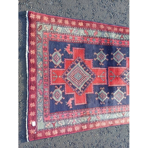 2094 - HAND WOVEN IRANIAN VILLAGE RUG FROM THE NORTHERN IRAN REGION 279CM X 134CM