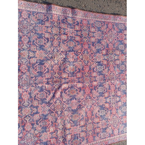 2124 - PERSIAN VILLAGE RUG WITH BESPOKE ALL OVER DESIGN WITH UNIQUE COLOURS 255CM X 173CM