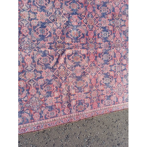 2124 - PERSIAN VILLAGE RUG WITH BESPOKE ALL OVER DESIGN WITH UNIQUE COLOURS 255CM X 173CM