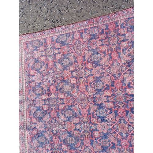 2124 - PERSIAN VILLAGE RUG WITH BESPOKE ALL OVER DESIGN WITH UNIQUE COLOURS 255CM X 173CM