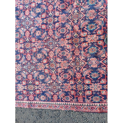 2124 - PERSIAN VILLAGE RUG WITH BESPOKE ALL OVER DESIGN WITH UNIQUE COLOURS 255CM X 173CM