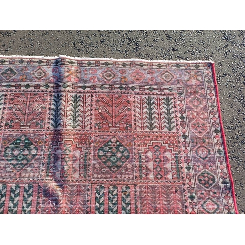 2142 - HAND WOVEN FULL WALL PILE PERSIAN BAKTIA CARPET WITH TRADITIONAL PERSIAN PANEL DESIGN 292CM X 200CM