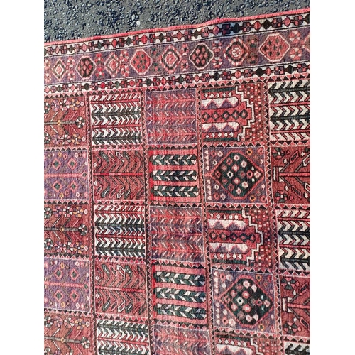 2142 - HAND WOVEN FULL WALL PILE PERSIAN BAKTIA CARPET WITH TRADITIONAL PERSIAN PANEL DESIGN 292CM X 200CM