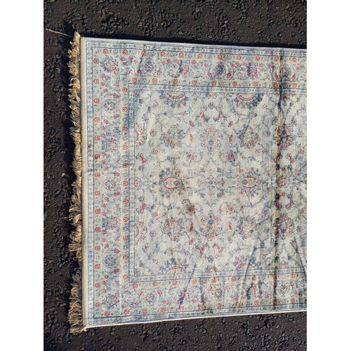 2148 - FULL PILE KASHMIR RUG WITH ALL OVER ZIEGLER FLORAL DESIGN 172 X 116CM