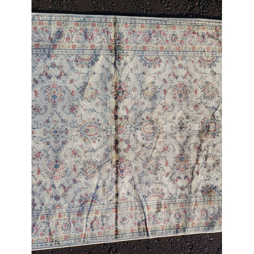 2148 - FULL PILE KASHMIR RUG WITH ALL OVER ZIEGLER FLORAL DESIGN 172 X 116CM