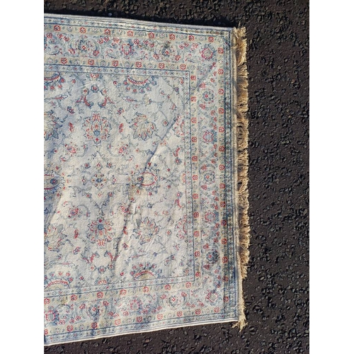 2148 - FULL PILE KASHMIR RUG WITH ALL OVER ZIEGLER FLORAL DESIGN 172 X 116CM