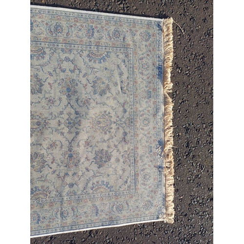 2148 - FULL PILE KASHMIR RUG WITH ALL OVER ZIEGLER FLORAL DESIGN 172 X 116CM