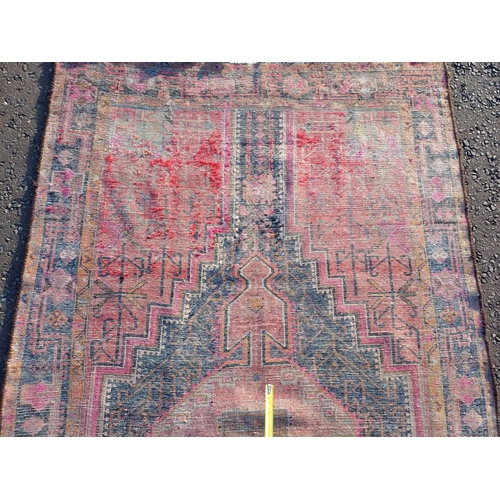 2160 - MULTICOLOURED HAND WOVEN FULL PILE PERSIAN VILLAGE RUG 297 CM X 153CM