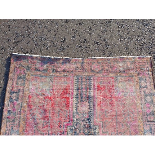 2160 - MULTICOLOURED HAND WOVEN FULL PILE PERSIAN VILLAGE RUG 297 CM X 153CM