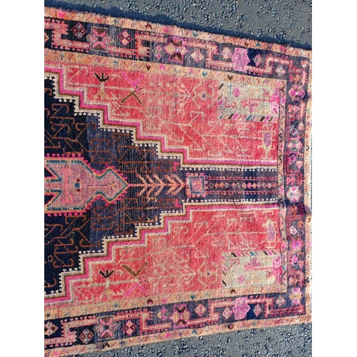 2160 - MULTICOLOURED HAND WOVEN FULL PILE PERSIAN VILLAGE RUG 297 CM X 153CM