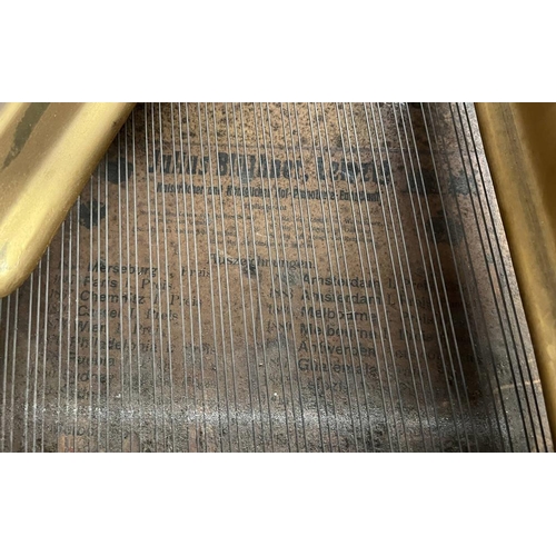 186 - EARLY 20TH CENTURY ROSEWOOD BABY GRAND PIANO BY JULIUS BLUTHNER, LEIPZIG  IVORY EXEMPTION REFERENCE ... 