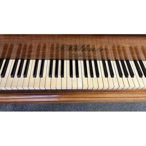 186 - EARLY 20TH CENTURY ROSEWOOD BABY GRAND PIANO BY JULIUS BLUTHNER, LEIPZIG  IVORY EXEMPTION REFERENCE ... 