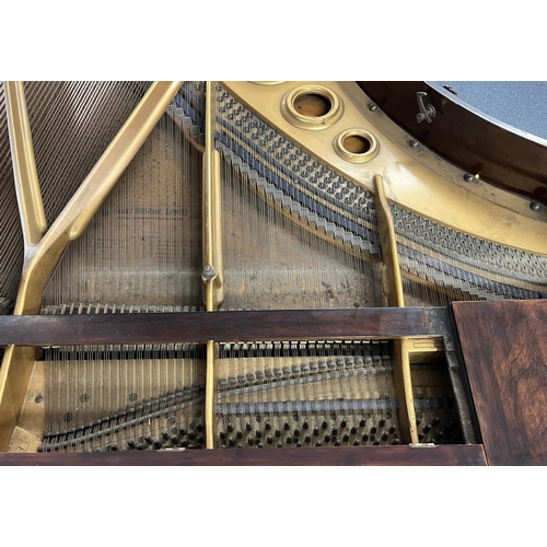 186 - EARLY 20TH CENTURY ROSEWOOD BABY GRAND PIANO BY JULIUS BLUTHNER, LEIPZIG  IVORY EXEMPTION REFERENCE ... 