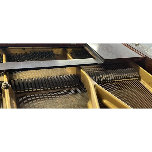 186 - EARLY 20TH CENTURY ROSEWOOD BABY GRAND PIANO BY JULIUS BLUTHNER, LEIPZIG  IVORY EXEMPTION REFERENCE ... 