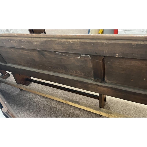 255 - PINE CHURCH PEW - 246 CM LONG