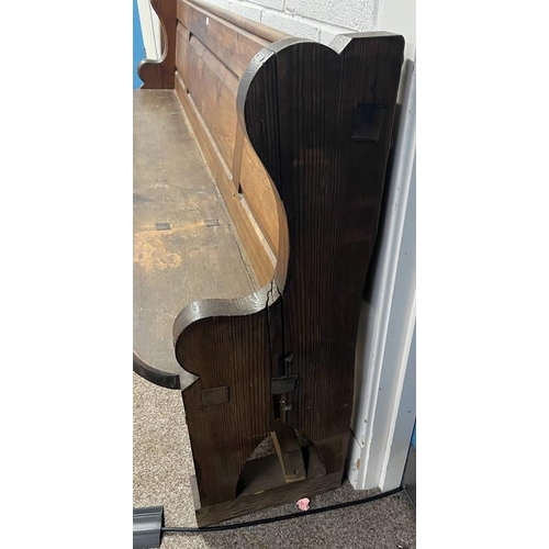 255 - PINE CHURCH PEW - 246 CM LONG