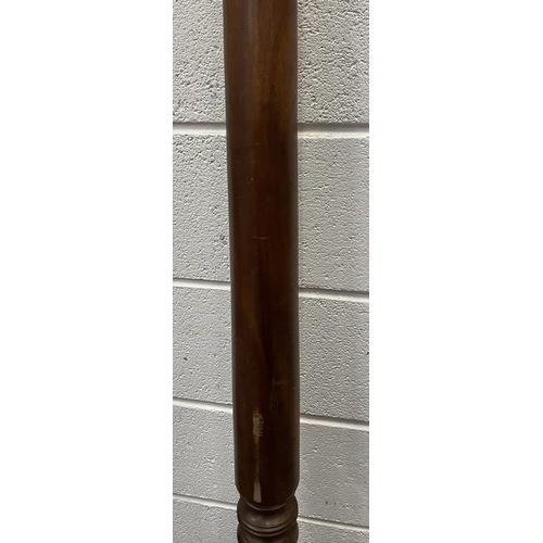 261 - PAIR OF 19TH CENTURY MAHOGANY 4 POSTER BED POSTS - 254 CM TALL