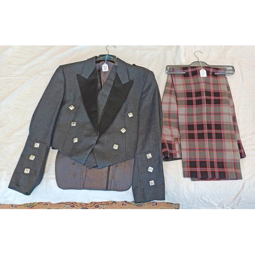 1274 - MAGEE 46R KILT JACKET AND WAISTCOAT WITH TARTAN TREWS