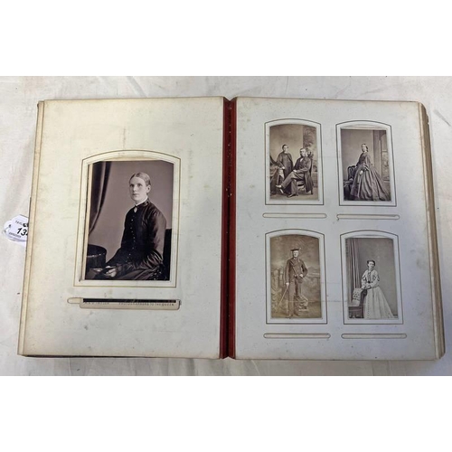 1348 - 19TH-20TH CENTURY PHOTOGRAPH ALBUM WITH PORTRAITS BY SEVERAL PHOTOGRAPHED TO INCLUDE LOW DUNDEE, VAN... 