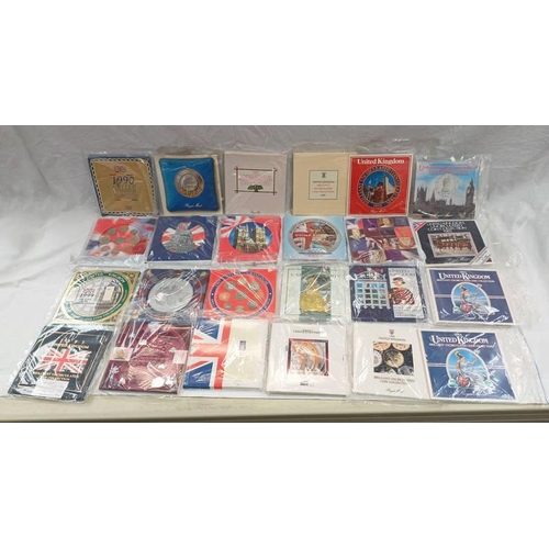 1388 - 24 X UK BRILLIANT UNCIRCULATED SETS OF INCLUDE DATE RUN OF 1982- 2004, WITH  2 X 1984 AND SCARCER 19... 