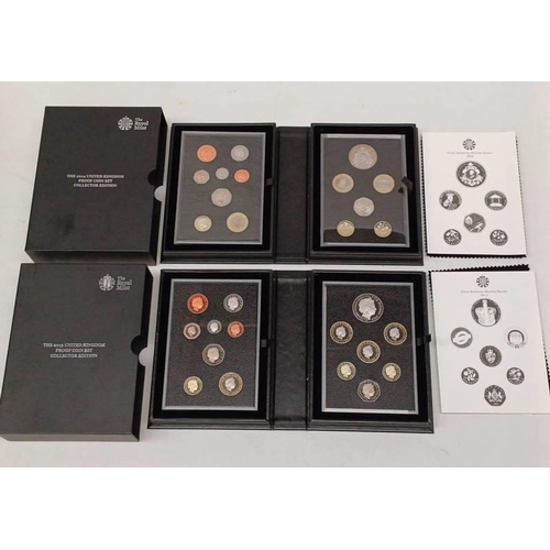 1403 - 2013 & 2014 UK COLLECTOR EDITION PROOF COIN SETS, BOTH IN CASE OF ISSUE, WITH C.O.A.