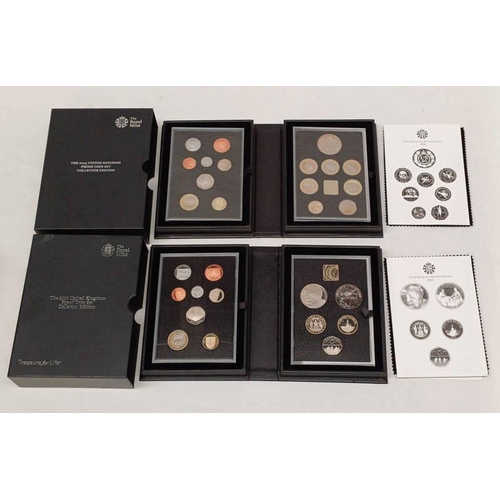 1406 - 2015 & 2016 UK COLLECTOR EDITION PROOF COIN SETS, BOTH IN CASE OF ISSUE, WITH C.O.A.