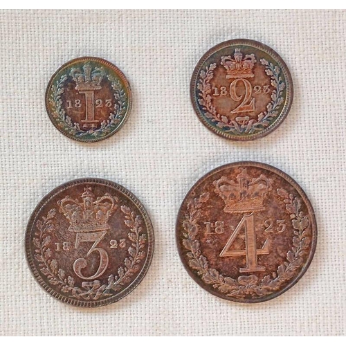 1428 - GEORGE IIII 1823 MAUNDY SET, FOUR PENCE, THREE PENCE, TWO PENCE & ONE PENCE -4-