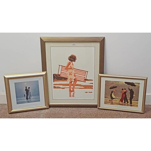 1173 - 3 JACK VETTRIANO PRINTS, SWEET BIRD OF YOUTH, & 2 OTHERS, ALL UNSIGNED, LARGEST 67 X 52 CM