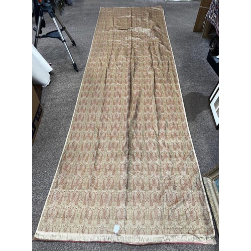 1447 - SILK PAISLEY SHAWL, 385 X 110CM